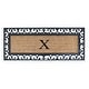 preview thumbnail 15 of 187, Non Slip Coir Low Profile Myla Monogrammed Entry Doormat, 17.7"x47.25" monogrammed x