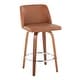 preview thumbnail 75 of 78, Carson Carrington Vallberga 26" Upholstered Counter Stool (Set of 2) Camel Faux Leather