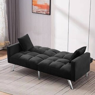 Mid Century Modern Sleeper Convertible Futon Couch - Bed Bath & Beyond ...