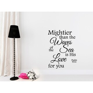 Shop Wall Decal Psalm 93 4 Mightier Than The Waves Of The Sea Overstock 31804580