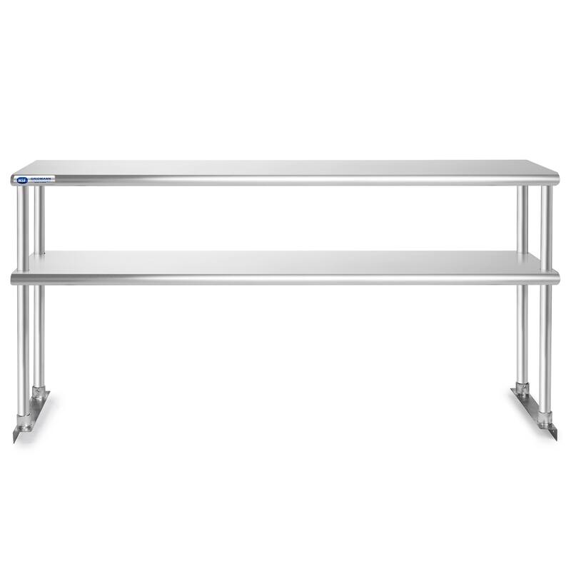 72 x 12in NSF Stainless Steel 2Tier Overshelf
