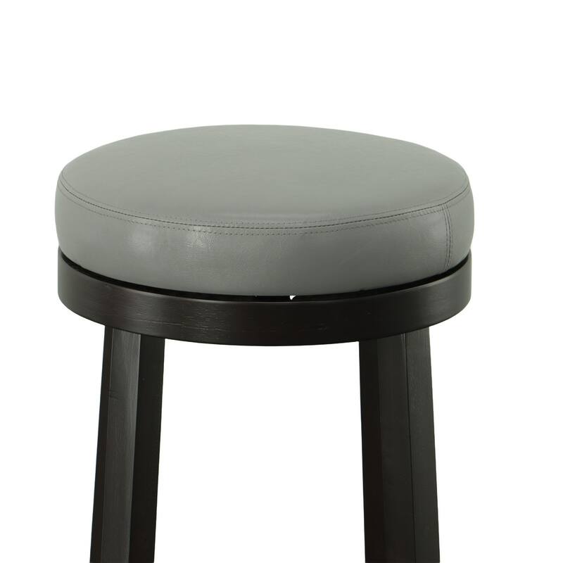 Barstools with Swivel Seat - 30" - Gray and Brown - Set of 2