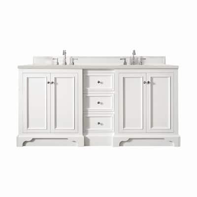 James Martin Vanities 825-V72-3LDL De Soto 72" Double Basin Poplar