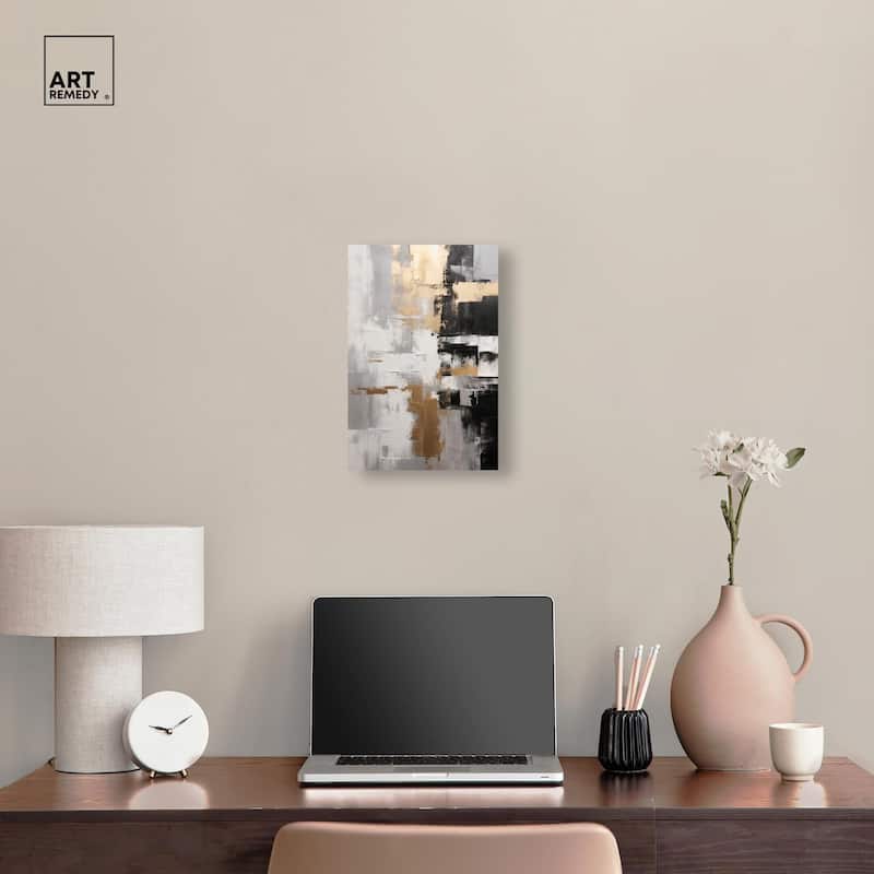 Nocturnal Alloy Canvas by Art Remedy, Gallery Wrapped