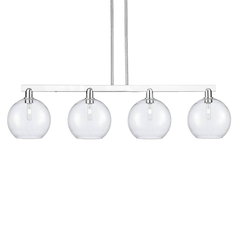 Innovations Lighting 716-4I-13-53 Athens Linear Athens 4 Light 53" - Polished Chrome / Seedy
