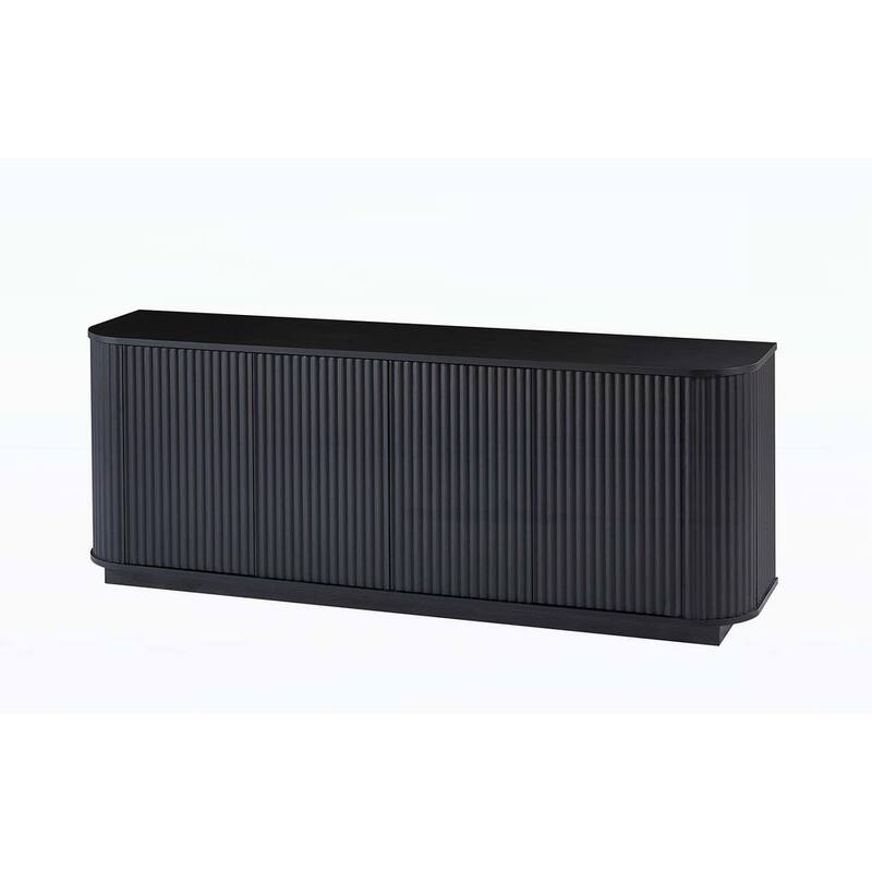Wave Patterned Sideboard Storage Cabinet with Multi - functional Usage,for Various Rooms