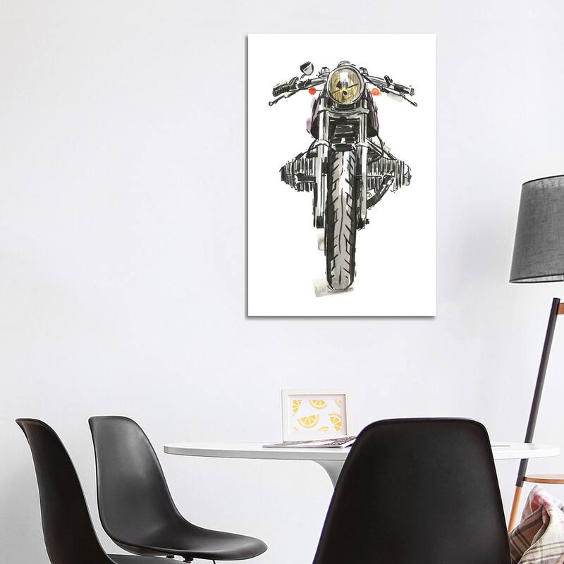 iCanvas "Motorcycles in Ink II" by Annie Warren Canvas Print - 40x26x1.5