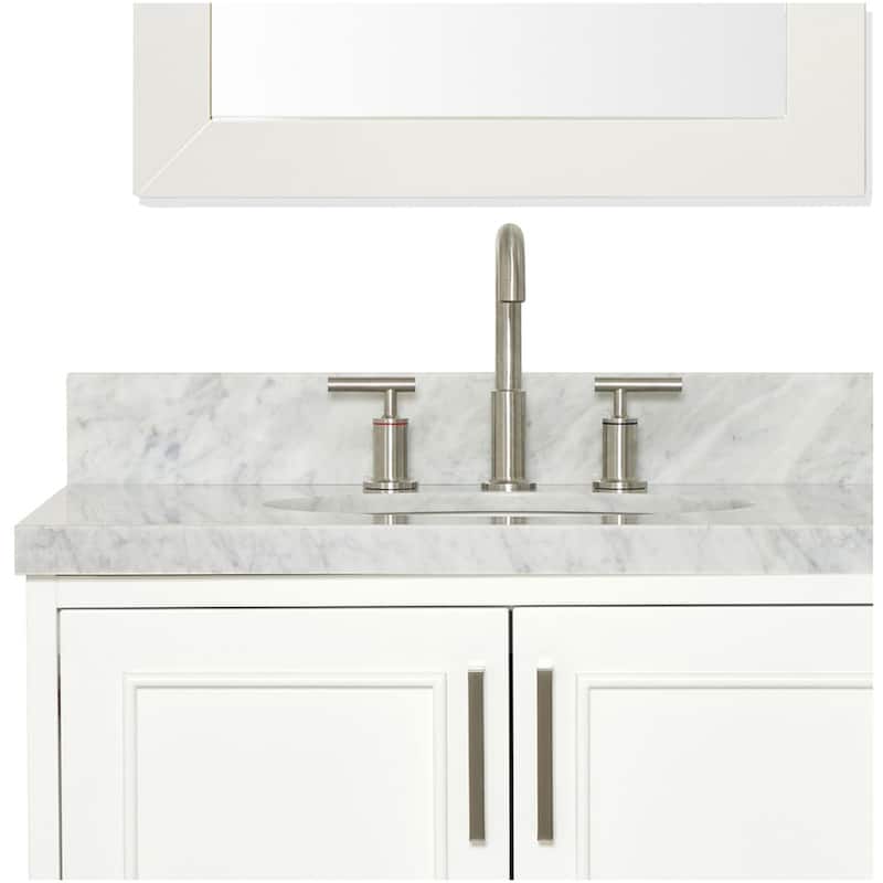 Ariel M085DCWO Stafford 84" Free Standing Double Oval Basin Vanity Set