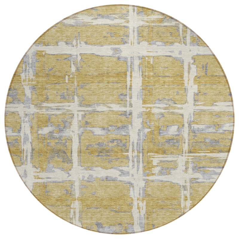 HomeRoots Striped Transitional Rectangle Outdoor Rug