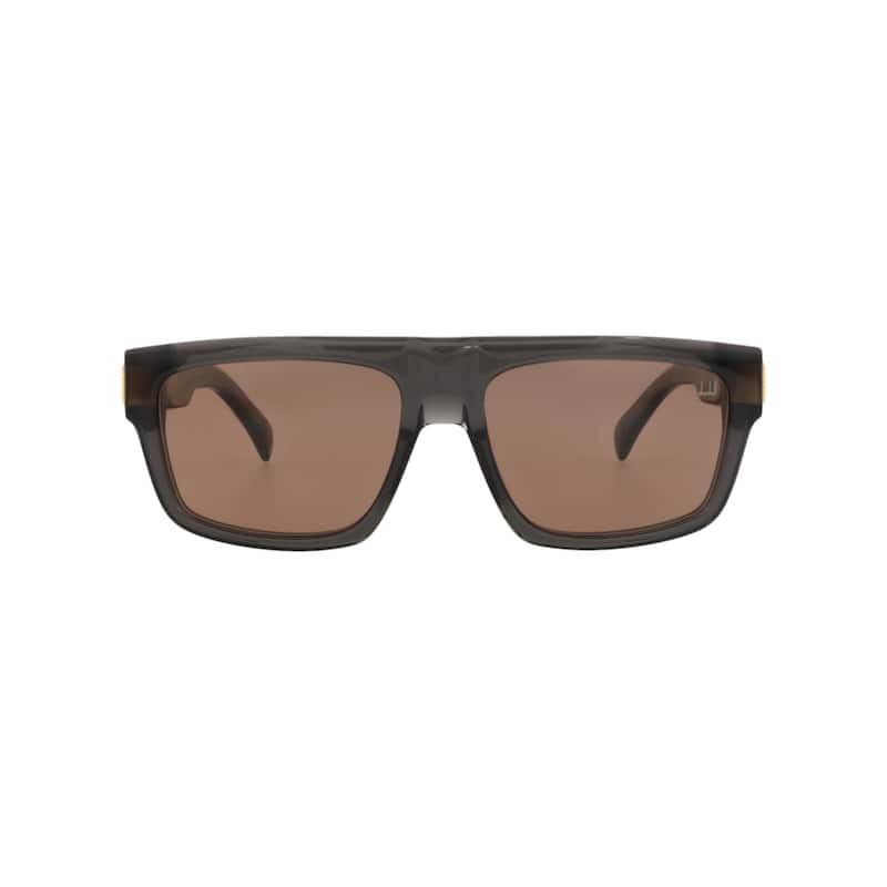 Dunhill Square-Frame Recycled Acetate Sunglasses - Grey Grey Brown - Grey - Brown Lens