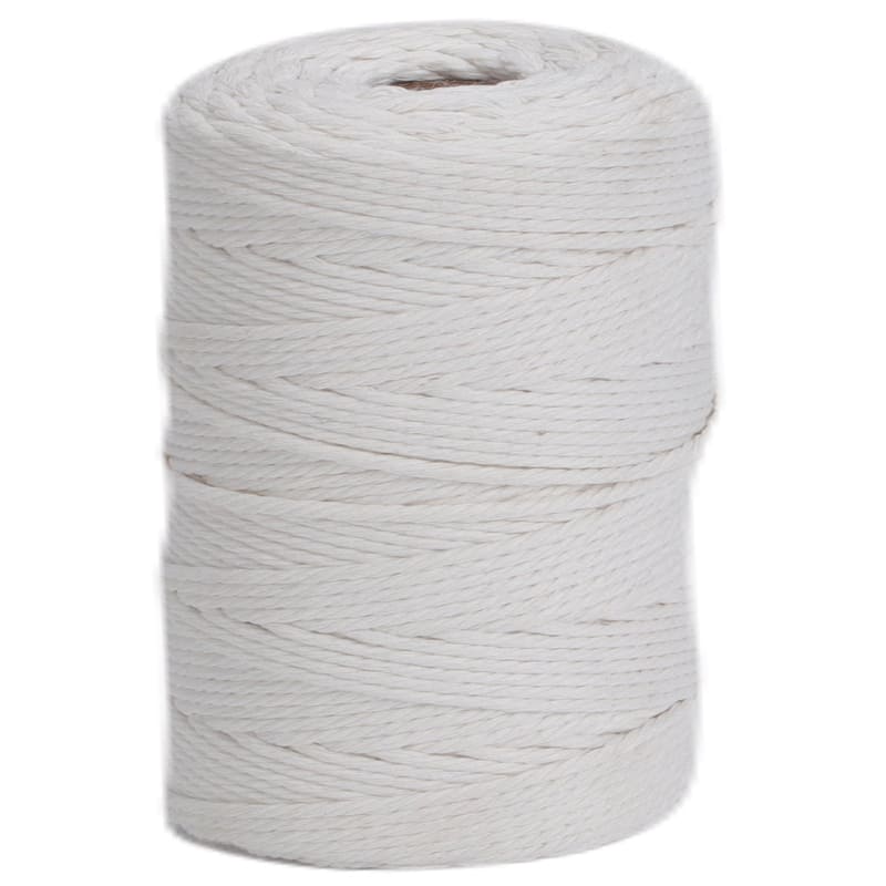 VECELO White Garden Twine Strong Hemp Rope for Gardening Plant Tie Floristry Crafts Gift Wrapping Packing Decor - 110MM