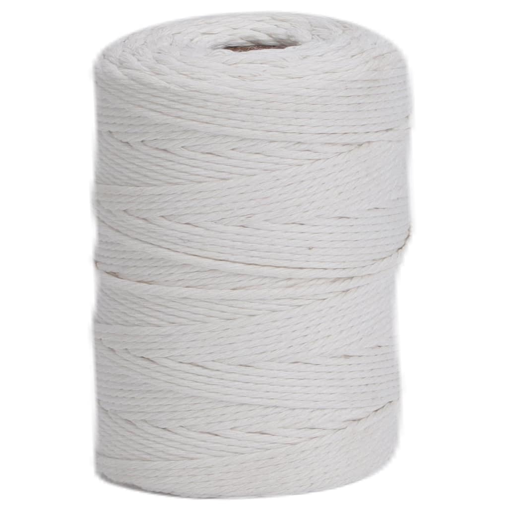 VECELO White Garden Twine Strong Hemp Rope for Gardening Plant Tie Floristry Crafts Gift Wrapping Packing Decor