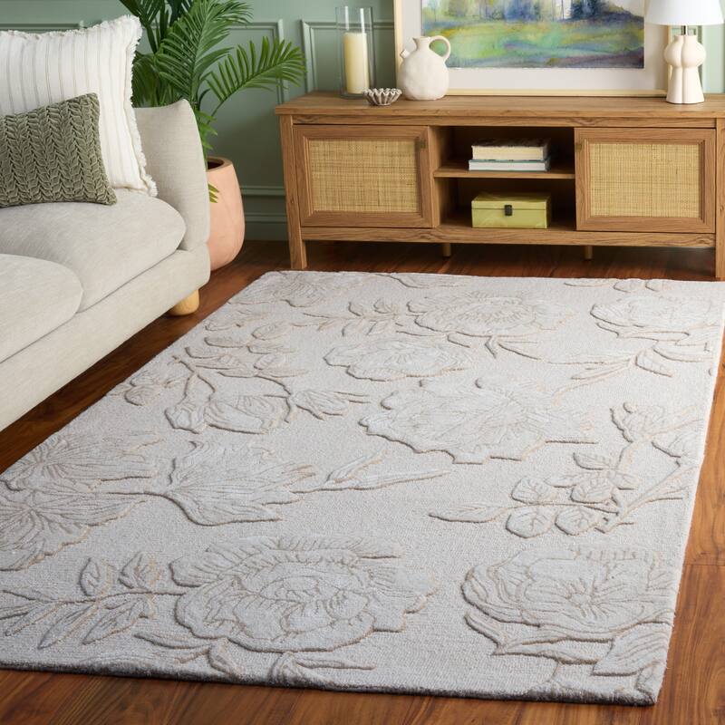 SAFAVIEH Handmade Glamour Arsenia Floral Wool Rug