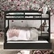 preview thumbnail 1 of 7, Full Over Full Bunk Bed With Trundle,Convertible Platform Bed for home Espresso