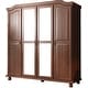 preview thumbnail 15 of 18, Palace Imports 100% Solid Wood Kyle 4-Door Wardrobe Armoire with Solid Wood or Mirrored Doors
