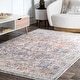 preview thumbnail 7 of 6, Nuloom Blue Traditional Mystique Medallion Ombre Shadow Fringe Area Rug 5' 3" x 7' 7" - Blue - Rectangle