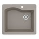 preview thumbnail 34 of 56, Karran Drop-in Quartz Single Bowl Kitchen Sink Concrete
