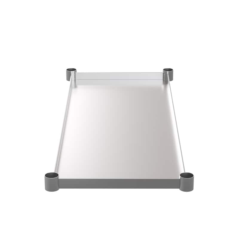 Galvanized Steel Adjustable Add-On Work Table Restaurant Shelf for Work Tables
