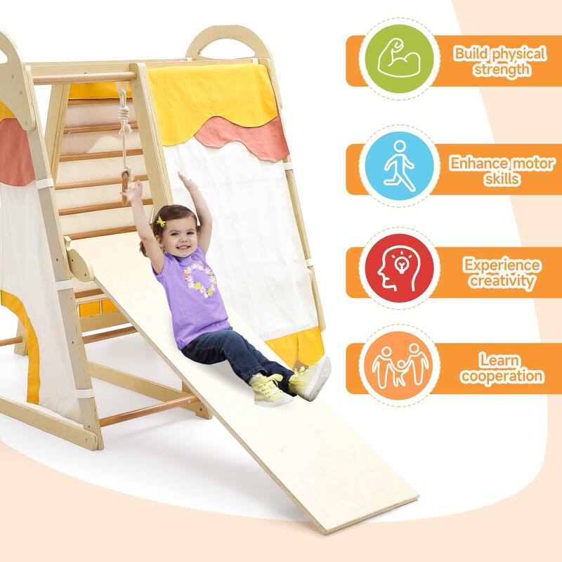 Gym Playset Climbing Structure for Climbing & Sliding for Boys and Girls