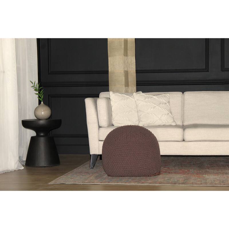 Cable Knitted Handmade Perfect Seating for Children and Adults Footrest