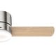 preview thumbnail 16 of 38, Hunter 44" Minimus Low Profile Ceiling Fan with LED Light, Handheld Remote - Contemporary, Transitional