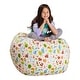 preview thumbnail 134 of 192, Kids' Stuffed Animal Storage Bean Bag Chair Cover or Toy Organizer 38 Inches Large - Canvas Animals Forest Critters