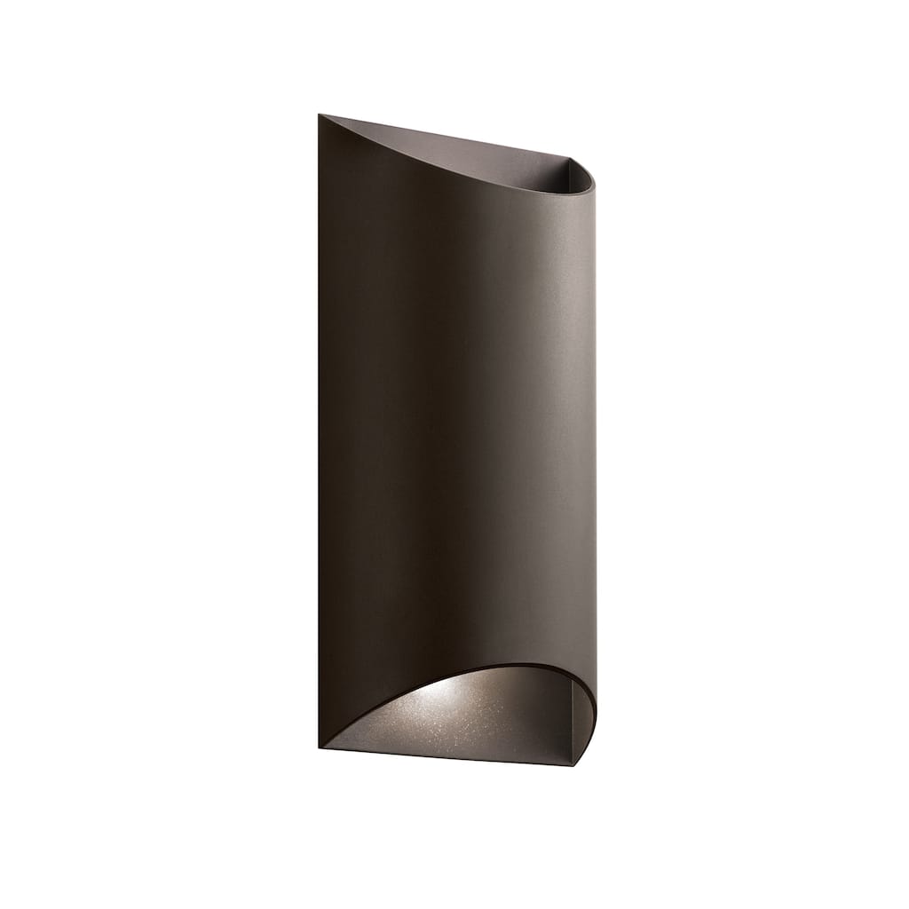 Kichler Lighting Wesley Collection 2-light Textured Architectural Bronze Outdoor Wall Sconce