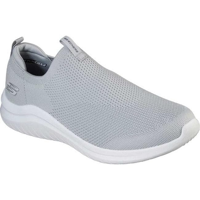 gray slip on skechers