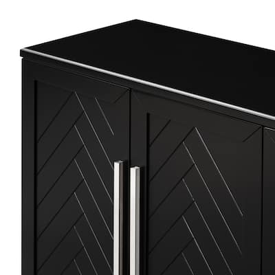 Sideboard with 4 Doors Large Storage Space Buffet Cabinet with Adjustable Shelves