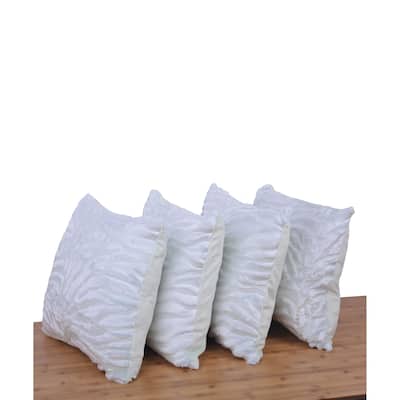 Serenta EmbossedMink 4 Pcs Throw Pillow Cushion Case Cover Shell Set