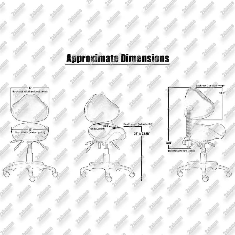 Adjustable Black Firm Saddle Stool Tilt Chair With Wheels Salon Dental Hygienist Rolling Dentist Clinical Hospital Lab