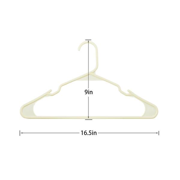 VECELO Plastic Adult Hangers Holds Up To 10 Lbs(25/50 Packs Option