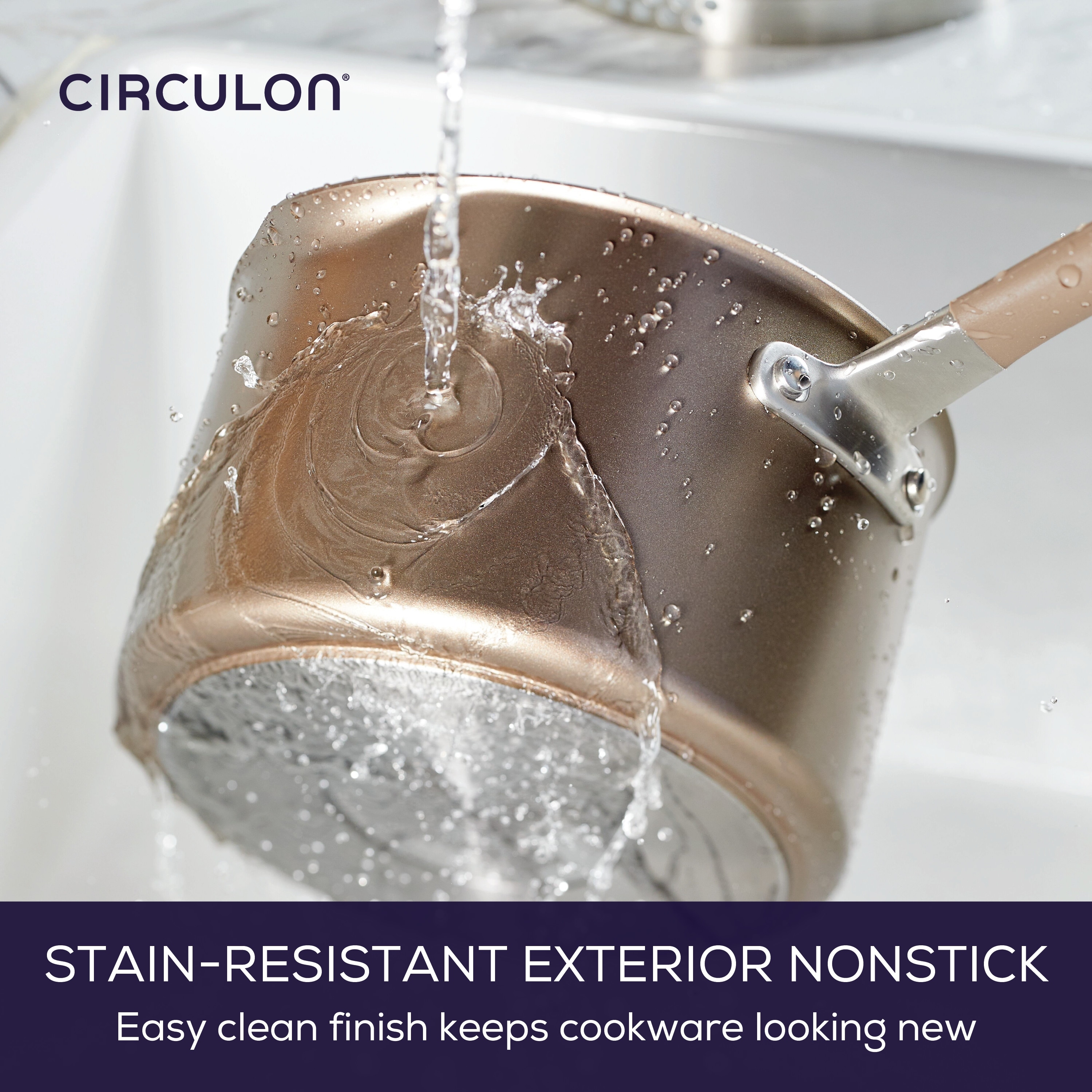 Circulon Radiance Hard-Anodized Nonstick Wide Stockpot, 10-Quart, Gray -  Bed Bath & Beyond - 23575244