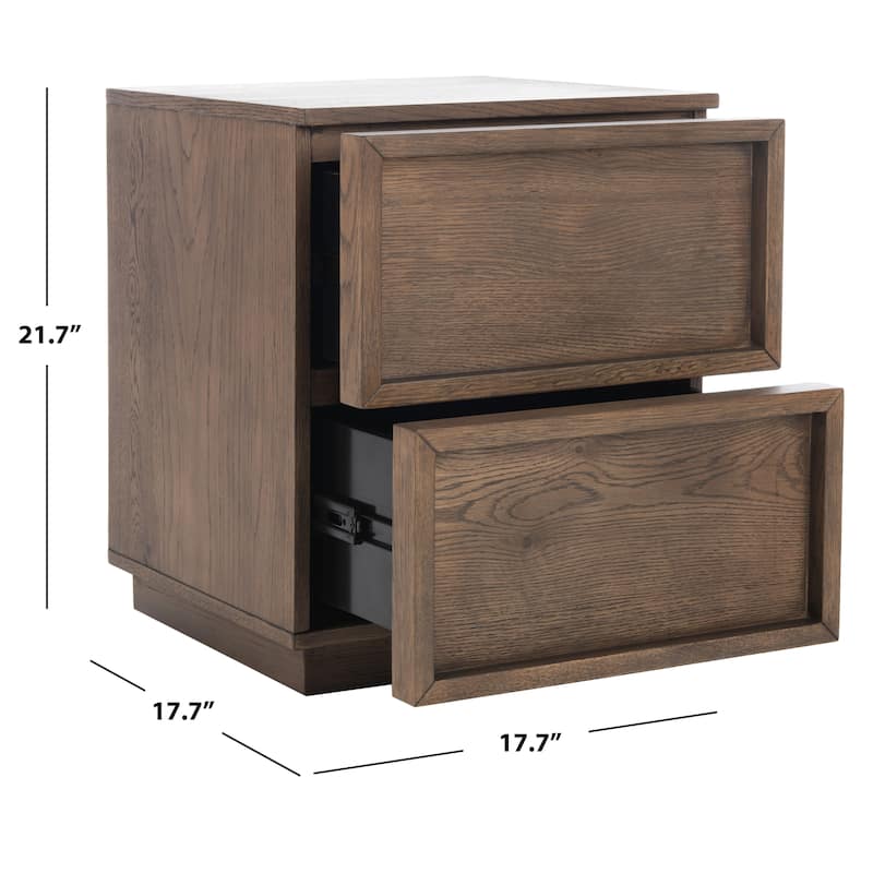 SAFAVIEH Couture Vordis 2-Drawer Nightstand
