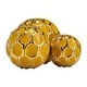 preview thumbnail 13 of 49, Accented Abstract Modern Coastal Decorative Orbs Set of 3