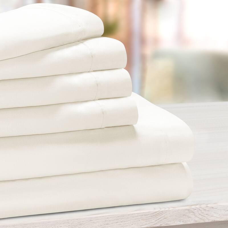 Cotton Blend 1000 Thread Count 6 Piece Sheet Set by Miranda Haus