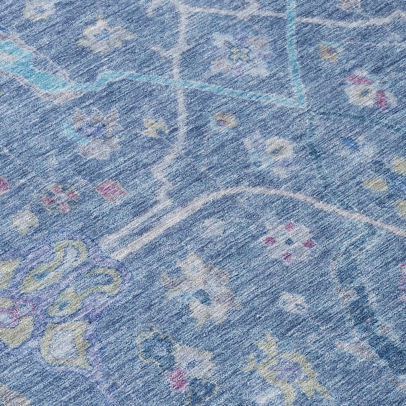 Machine Washable Indoor/ Outdoor Traditional Vintage Chantille Rug