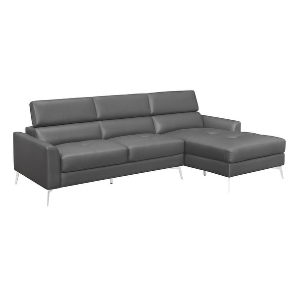Gtu furniture price busters deals black faux leather sectional