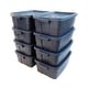 preview thumbnail 18 of 42, Rubbermaid Roughneck Storage Totes Dark Indigo Metallic - 10 Gal -8 Pack