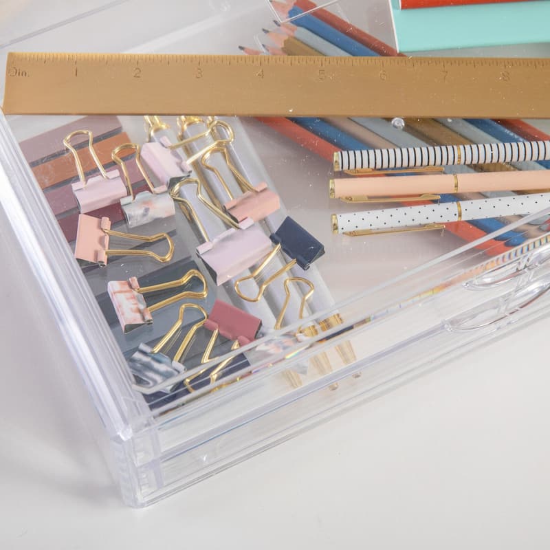 Flash Furniture BE-PB9393-MS Brody 2" Tall Tiered Clear Office
