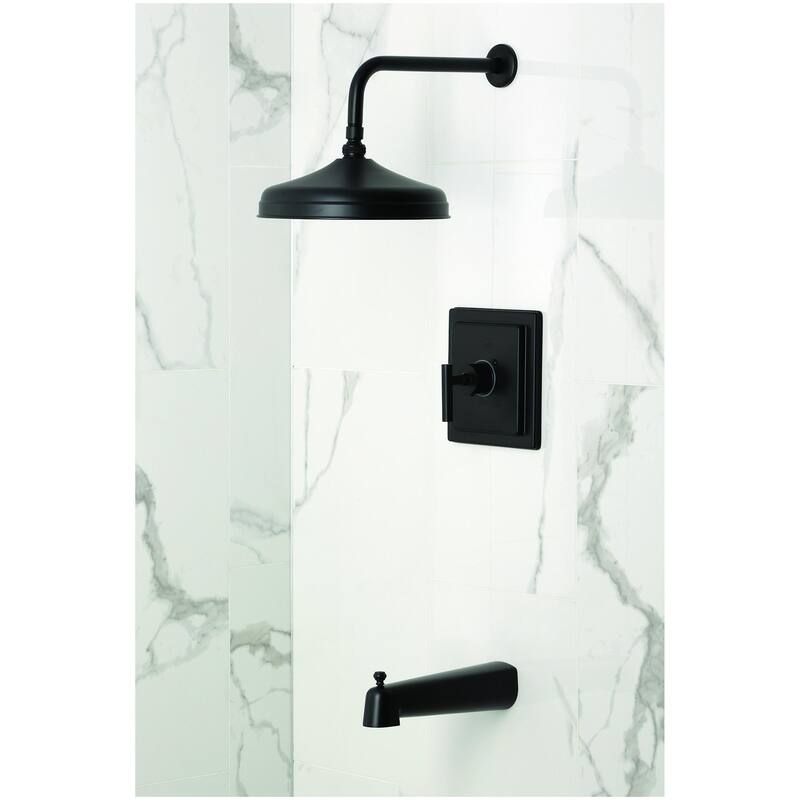 Kingston Brass KB614.CML Tub and Shower Trim Package with 1.8 GPM