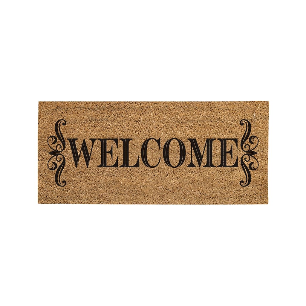 Welcome Flocked Sassafras Coir Switch Mat