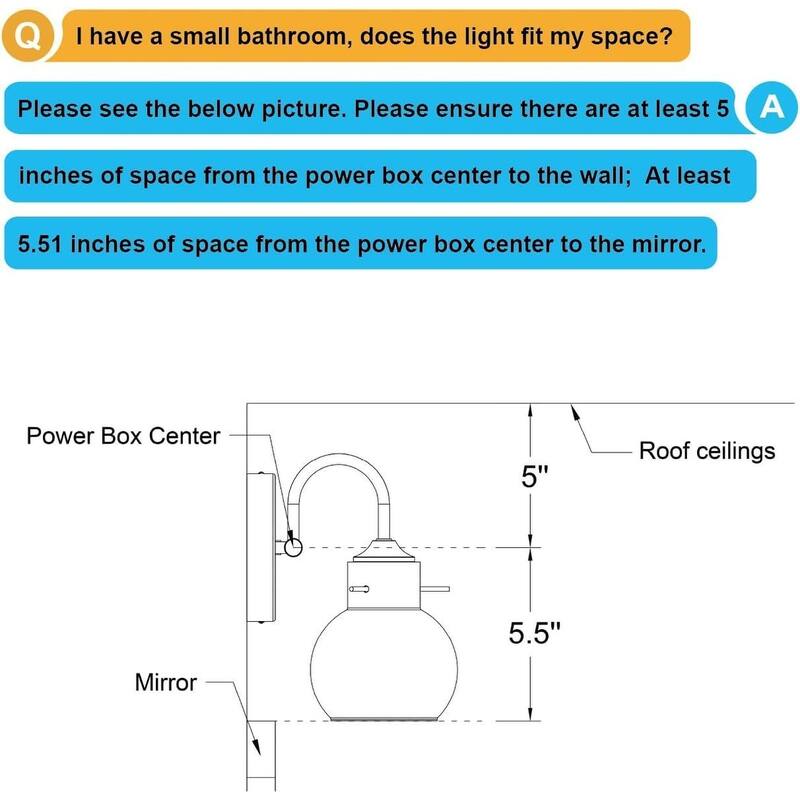 Modern Vanity Light with Clear Glass Globes in 2/3/4 Lights