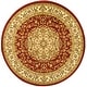 preview thumbnail 19 of 19, SAFAVIEH Lyndhurst Sagit Traditional Oriental Rug 5'3" Round - Red/Ivory - Round