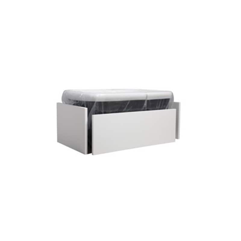 49 in. x 28 in. Acrylic Freestanding Soaking Bathtub in Black