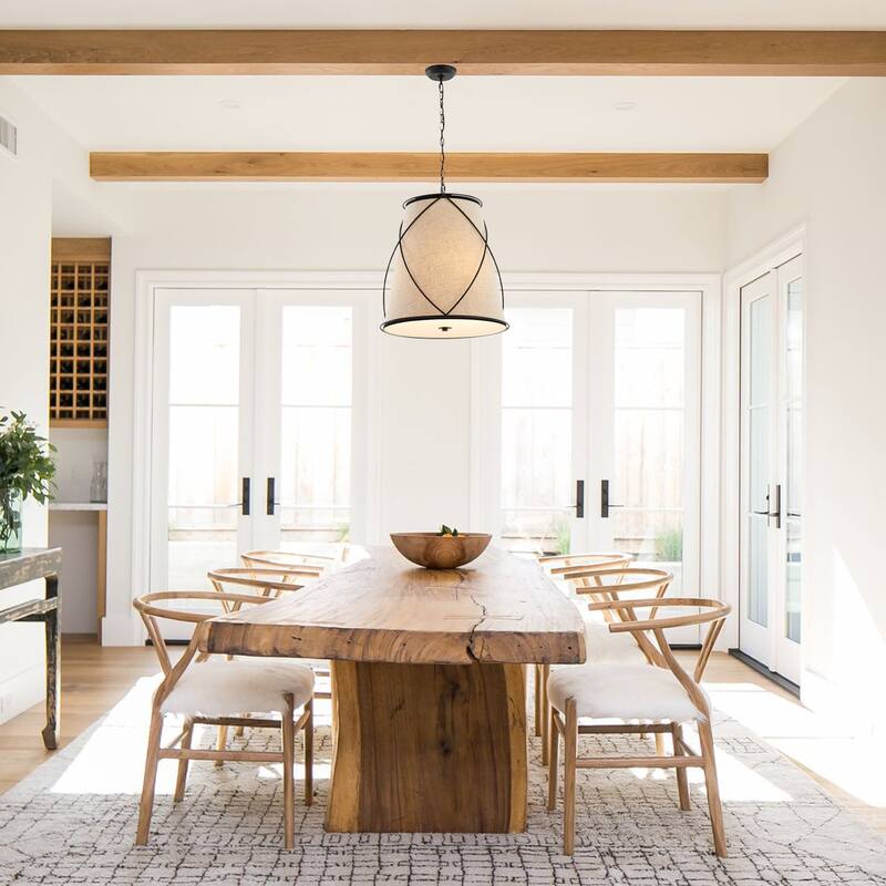 Silas 19" 3-Light Rustic Farmhouse Iron LED Pendant, Oil Rubbed Bronze by JONATHAN Y - 3 Light