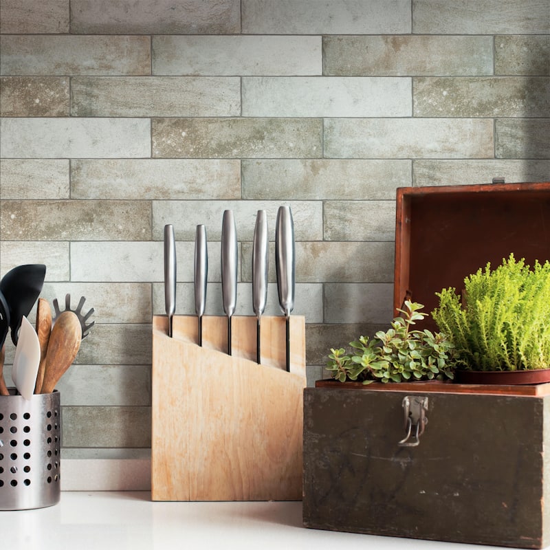Merola Tile Americana Boston Brick Downtown 2-1/2" x 10" Porcelain Floor and Wall Tile