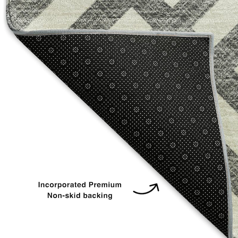 Premium Washable Super Soft Contemporary Mosaic Mayfield Rug
