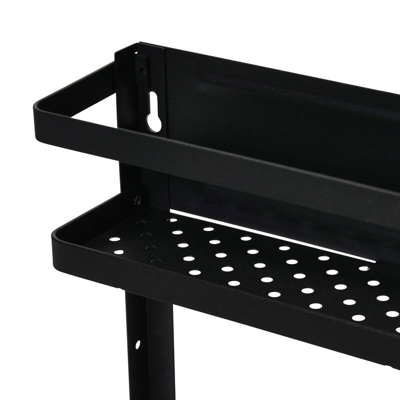 Household Essentials Metal Magnetic Organizer Rack - 11.3"L x 3.1"W x 12.6"H