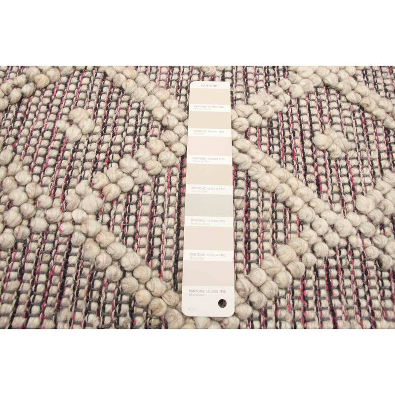 ECARPETGALLERY Braid weave Sienna Khaki Wool Rug - 5'0 x 8'4